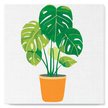 Load image into Gallery viewer, Mini Paint by numbers Beautiful Monstera Pot 20x20cm already framed