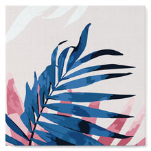 Load image into Gallery viewer, Mini Paint by numbers Abstact Palm Leaves 20x20cm already framed