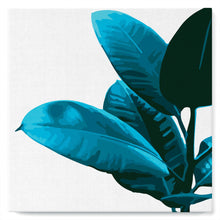 Load image into Gallery viewer, Mini Paint by numbers Rubber Plant Leaves 20x20cm already framed