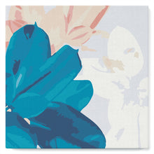 Load image into Gallery viewer, Mini Paint by numbers Abstact Flowers and Leaves 20x20cm already framed