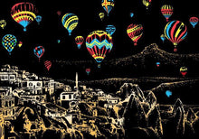 Load image into Gallery viewer, Scratch Painting - Hot Air Balloons in Turkey