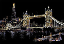 Load image into Gallery viewer, Scratch Painting - Bridge in London