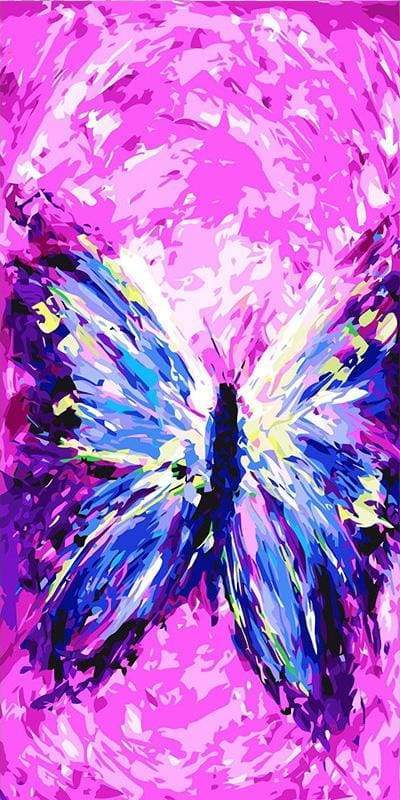 paint by numbers | Abstract splendor | animals butterflies intermediate | FiguredArt