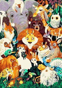 paint by numbers | All the Animals | animals intermediate | FiguredArt