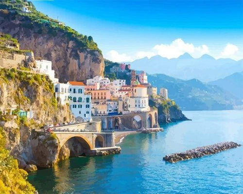 paint by numbers | Amalfi Cityscape | advanced landscapes | FiguredArt