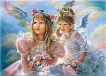 Load image into Gallery viewer, paint by numbers | Angels | advanced portrait religion romance | FiguredArt