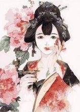Load image into Gallery viewer, paint by numbers | Asian Lady with Roses | easy world | FiguredArt