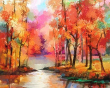 Load image into Gallery viewer, paint by numbers | Autumn colors | forest intermediate landscapes new arrivals | FiguredArt