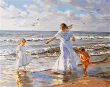 Load image into Gallery viewer, paint by numbers | Beach Play | advanced landscapes romance | FiguredArt