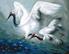 Load image into Gallery viewer, paint by numbers | Beautiful Cranes | animals birds cranes easy | FiguredArt