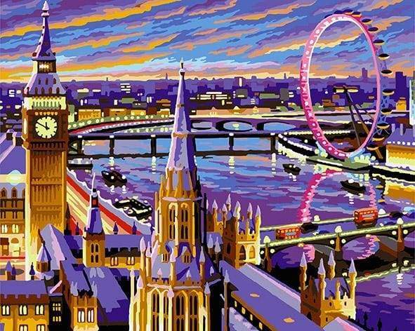 paint by numbers | Beautiful London | cities intermediate | FiguredArt