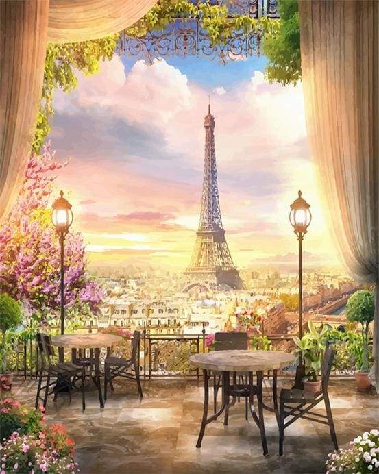 paint by numbers | Beautiful Paris Landscape | advanced cities | FiguredArt