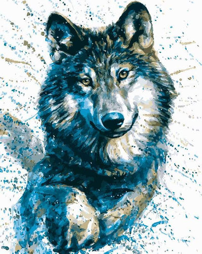 paint by numbers | Beautiful Wolf | animals intermediate new arrivals wolves | FiguredArt