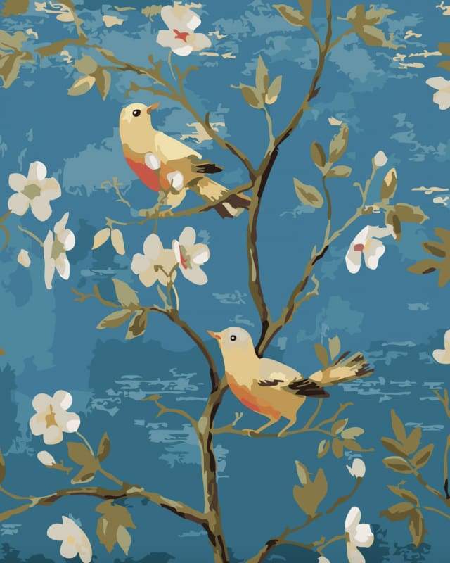 paint by numbers | Birds Painting 2 | animals birds easy flowers | FiguredArt