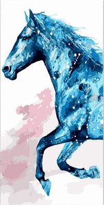 paint by numbers | Blue Horse | animals horses intermediate | FiguredArt