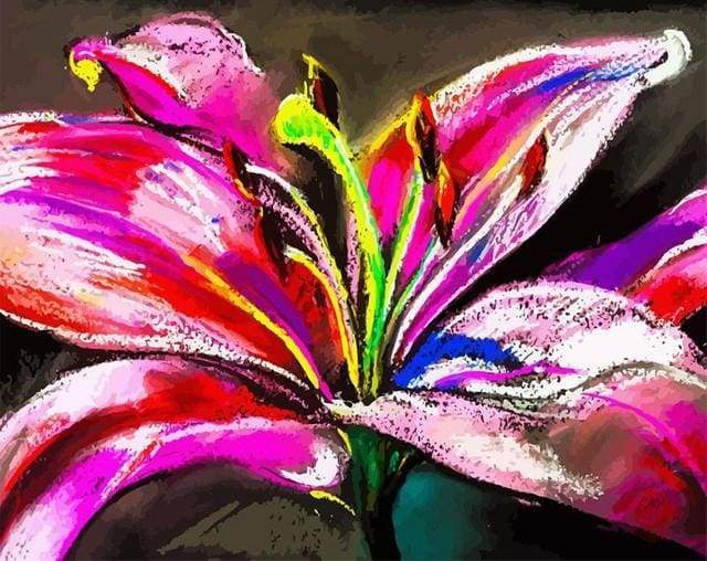 paint by numbers | Bright Flower | flowers intermediate new arrivals | FiguredArt