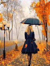 Load image into Gallery viewer, Diamond Painting - Woman in the Rain 40x50cm canvas already framed