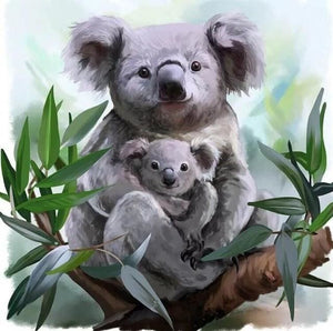 Diamond Painting - Koala mother and baby