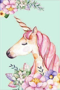 Diamond Painting - Unicorn Drawing 40x50cm canvas already framed
