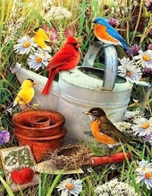 Load image into Gallery viewer, Diamond Painting - Birds in the Garden 40x50cm canvas already framed