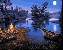 Load image into Gallery viewer, paint by numbers | Campfire | intermediate landscapes new arrivals | FiguredArt