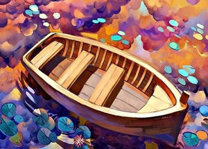 paint by numbers | Cartoon Boat | advanced kids ships and boats | FiguredArt