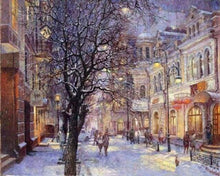 Load image into Gallery viewer, paint by numbers | City during Winter | advanced cities | FiguredArt