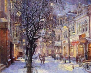 paint by numbers | City during Winter | advanced cities | FiguredArt