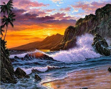 Load image into Gallery viewer, paint by numbers | Cliff and Waves | advanced landscapes | FiguredArt