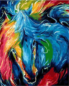 paint by numbers | Colored Horse | animals easy horses | FiguredArt