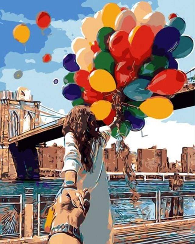 paint by numbers | Colorful Balloons | easy romance world | FiguredArt