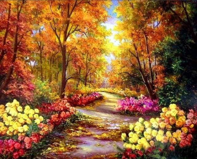 paint by numbers | Colorful Forest | advanced landscapes | FiguredArt