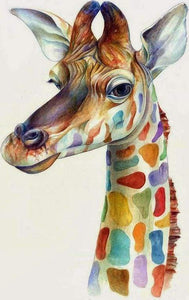 paint by numbers | Colorful Giraffe | animals easy giraffes | FiguredArt