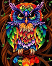 Load image into Gallery viewer, paint by numbers | Colorful Owl | animals easy owls Pop Art | FiguredArt