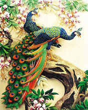 Load image into Gallery viewer, paint by numbers | Couple of Peacocks | animals easy peacocks | FiguredArt