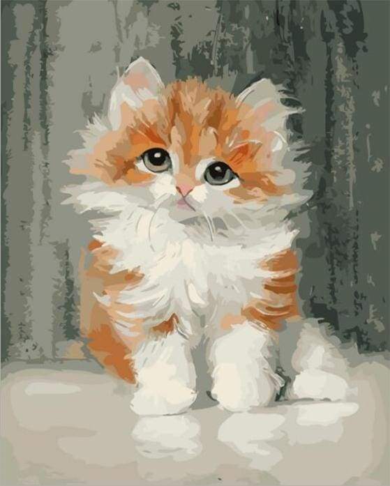 paint by numbers | Cute Little Cat | animals cats easy | FiguredArt