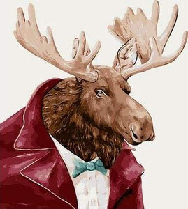 paint by numbers | Deer Gentleman | animals deer easy | FiguredArt