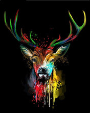 Load image into Gallery viewer, paint by numbers | Deer Painted | animals deer intermediate | FiguredArt