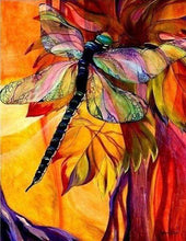 Load image into Gallery viewer, Diamond Painting | Diamond Painting - Artistic Dragonfly | animals Diamond Painting Animals | FiguredArt