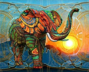 Diamond Painting | Diamond Painting - Artistic Elephant | animals Diamond Painting Animals elephants | FiguredArt