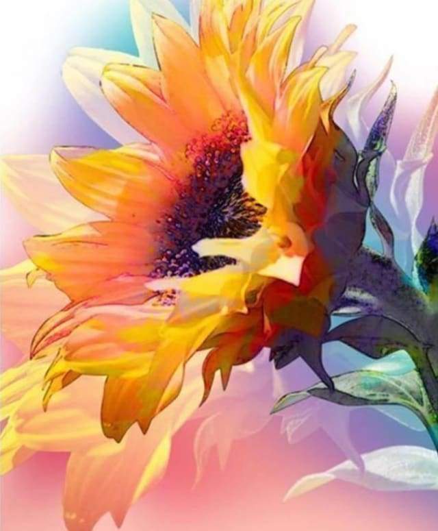 Diamond Painting | Diamond Painting - Beautiful Sunflower | Diamond Painting Flowers flowers | FiguredArt