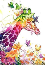 Load image into Gallery viewer, Diamond Painting | Diamond Painting - Colorful Giraffe | animals Diamond Painting Animals giraffes | FiguredArt