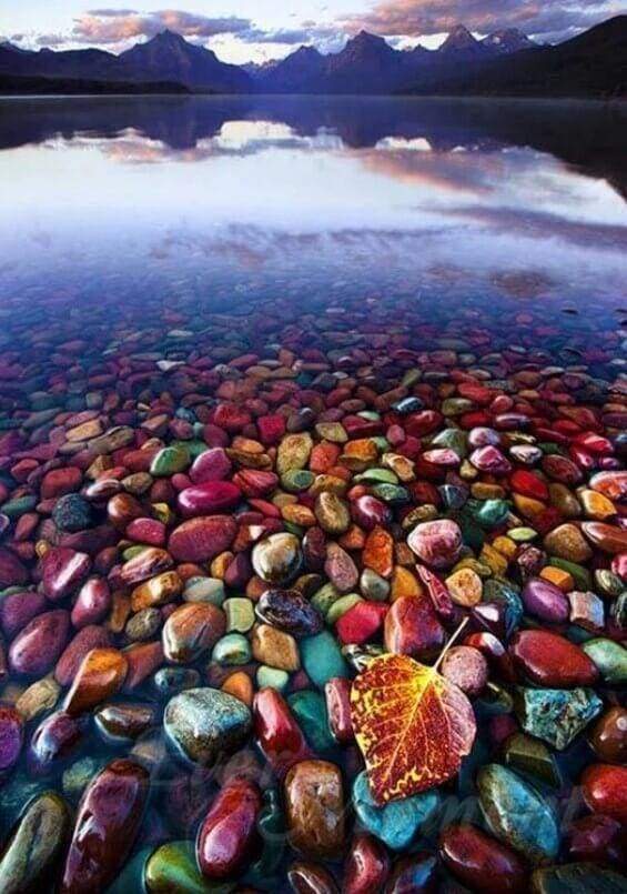 Diamond Painting | Diamond Painting - Colorful Pebbles | Diamond Painting Landscapes landscapes | FiguredArt