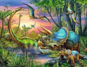Diamond Painting | Diamond Painting - Dinosaurs | animals Diamond Painting Animals dinosaurs | FiguredArt