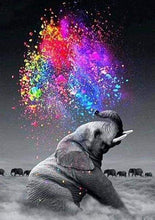 Load image into Gallery viewer, Diamond Painting | Diamond Painting - Elephant and Colors | animals Diamond Painting Animals elephants | FiguredArt