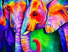 Load image into Gallery viewer, Diamond Painting | Diamond Painting - Elephant Couple | animals Diamond Painting Animals elephants | FiguredArt