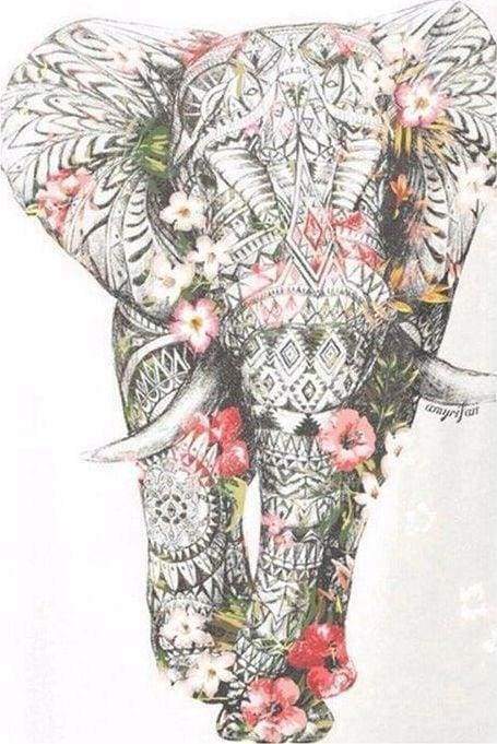 Diamond Painting | Diamond Painting - Elephant Design | animals Diamond Painting Animals elephants | FiguredArt