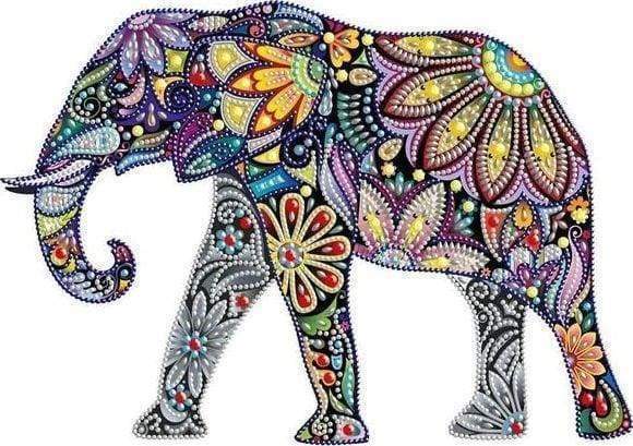 Diamond Painting | Diamond Painting - Elephant Pop | animals Diamond Painting Animals elephants pop art | FiguredArt