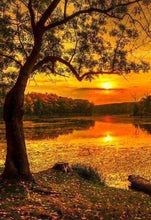 Load image into Gallery viewer, Diamond Painting | Diamond Painting - Lake at sunset | Diamond Painting Landscapes landscapes | FiguredArt
