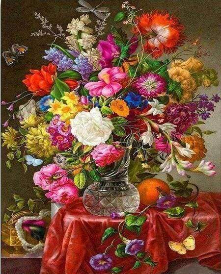 Diamond Painting | Diamond Painting - Large Bouquet of Flowers | Diamond Painting Flowers flowers | FiguredArt